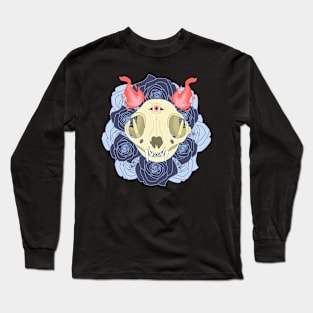 Cat Skull Long Sleeve T-Shirt